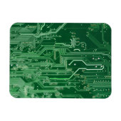 patroon van de computer met groene elektronische s magneet (Horizontaal)