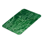 patroon van de computer met groene elektronische s magneet (Linkerzijde)