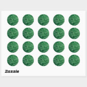 patroon van de computer met groene elektronische s ronde sticker (Vel)