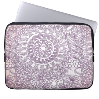 patroon van de delicate bloementeelt II Laptop Sleeve