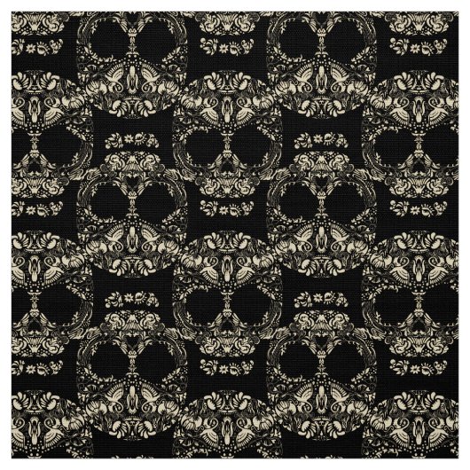 patroon van de flessenschedel stof (Swatch)