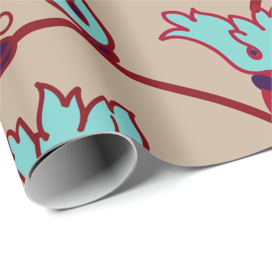 patroon van de florale textuur. naadloos patroon, cadeaupapier (Rol Hoek)