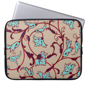  patroon van de florale textuur. naadloos patroon, laptop sleeve