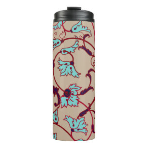  patroon van de florale textuur. naadloos patroon, thermosbeker