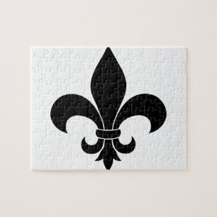 patroon van de Franse fleur de lis Legpuzzel