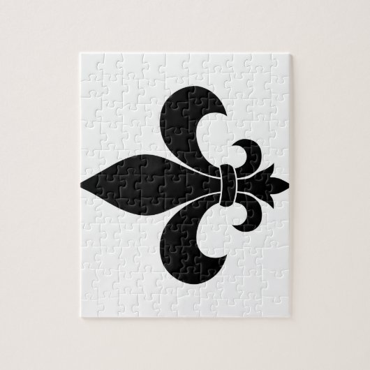 patroon van de Franse fleur de lis Legpuzzel (Verticaal)