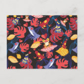 Patroon van de geliefden kikkers 2 briefkaart (Voorkant)