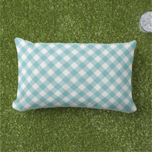 Patroon van de Gingang van Aqua het Blauwe Buitenkussen