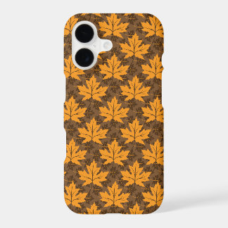 Patroon van de herfst oranje bruine esdoorn blader