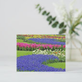 Patroon van de Hyacinth van de Grafiek, tulpen, en Briefkaart (Staand voorkant)