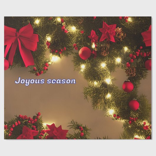 Patroon van de kerstboom met rode bogen cadeaupapier (Vlak)