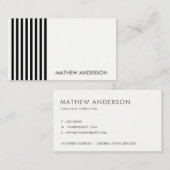 PATROON VAN DE KOUDE MODERN ZWARTE WITTE WITTE STR VISITEKAARTJE (Voorkant / Achterkant)