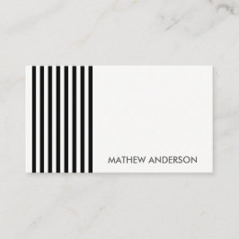 PATROON VAN DE KOUDE MODERN ZWARTE WITTE WITTE STR VISITEKAARTJE