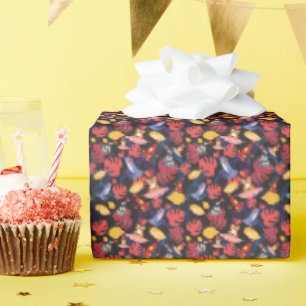 Patroon van de lammeren kikkers cadeaupapier