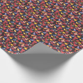 Patroon van de lammeren kikkers cadeaupapier (Hoek)