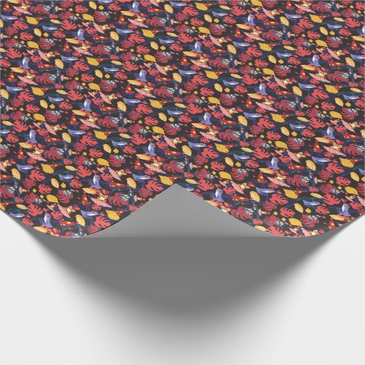 Patroon van de lammeren kikkers cadeaupapier (Hoek)