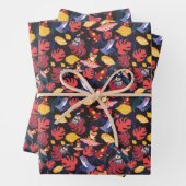 Patroon van de lammeren kikkers inpakpapier vel (In situ)