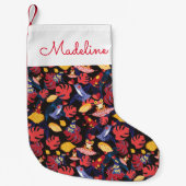 Patroon van de lammeren kikkers | Jouw namen toevo Kleine Kerstsok (Voorkant)