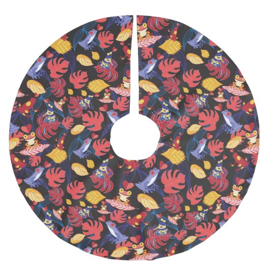 Patroon van de lammeren kikkers kerstboom rok (Voorkant)