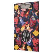 Patroon van de lammeren kikkers | Monogram Klembord (Links)