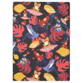 Patroon van de lammeren kikkers | Monogram Klembord (Achterkant)