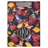 Patroon van de lammeren kikkers | Monogram Klembord (Voorkant)