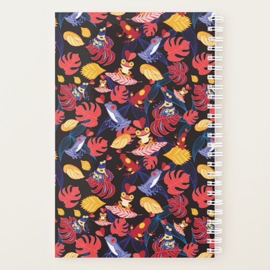 Patroon van de lammeren kikkers | Monogram Planner (Achterkant)