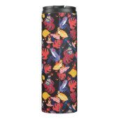 Patroon van de lammeren kikkers | Monogram Thermosbeker (Achterkant)