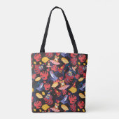 Patroon van de lammeren kikkers | Monogram Tote Bag (Achterkant)