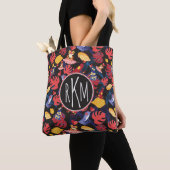 Patroon van de lammeren kikkers | Monogram Tote Bag (Dichtbij)