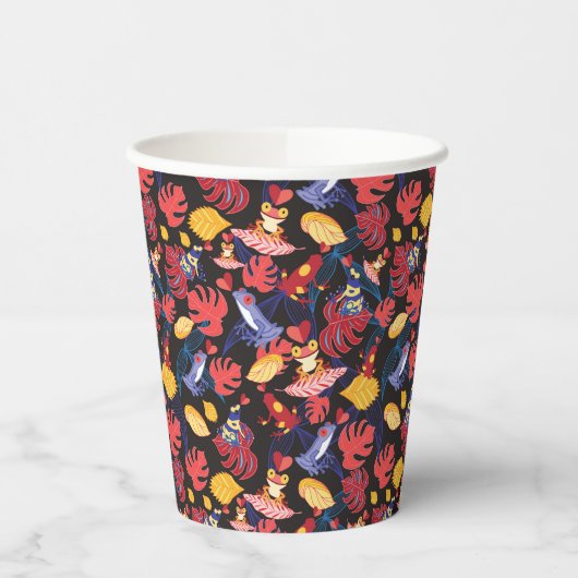 Patroon van de lammeren kikkers papieren bekers (Links)