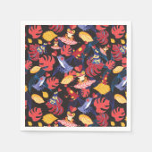 Patroon van de lammeren kikkers servet (Voorkant)