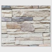 Patroon van de moderne stenen muur met een laag op cadeaupapier (Vlak)