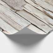 Patroon van de moderne stenen muur met een laag op cadeaupapier (Hoek)