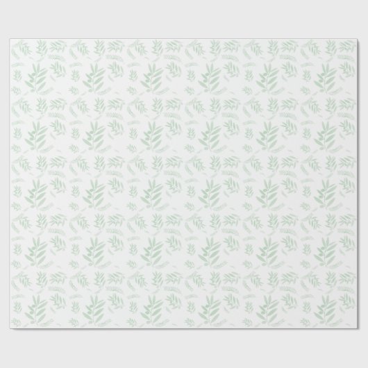 patroon van de natuurlijke olijftak cadeaupapier (Vlak)