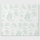 patroon van de natuurlijke olijftak cadeaupapier (Vlak)