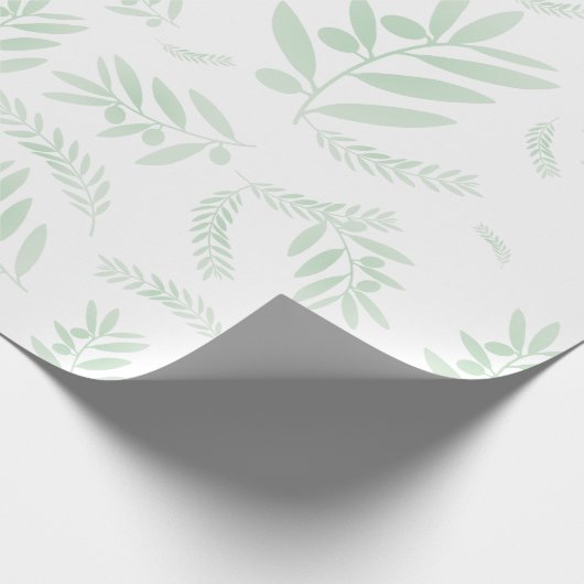 patroon van de natuurlijke olijftak cadeaupapier (Hoek)