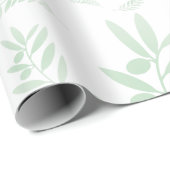 patroon van de natuurlijke olijftak cadeaupapier (Rol Hoek)