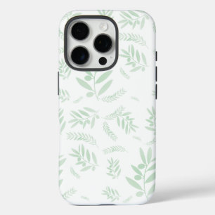 patroon van de natuurlijke olijftak iPhone 16 pro hoesje