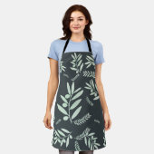 patroon van de natuurlijke olijftak schort (Gedragen)