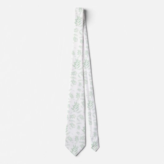 patroon van de natuurlijke olijftak stropdas (Voorkant)