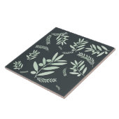 patroon van de natuurlijke olijftak tegeltje (Zijkant)