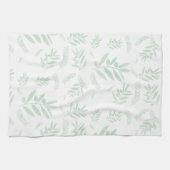 patroon van de natuurlijke olijftak theedoek (Horizontaal)