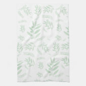 patroon van de natuurlijke olijftak theedoek (Verticaal)