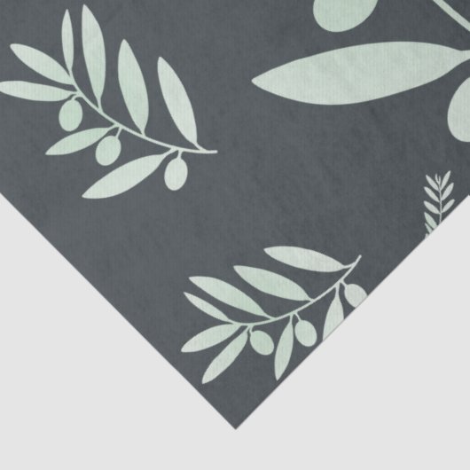 patroon van de natuurlijke olijftak tissuepapier (Detail)