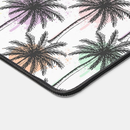 Patroon van de palmboom van de verfdaling bureaumat (Hoek)