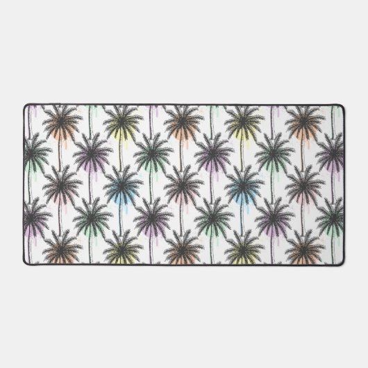 Patroon van de palmboom van de verfdaling bureaumat (Voorkant)
