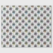 Patroon van de palmboom van de verfdaling cadeaupapier (Vlak)