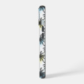 Patroon van de palmboom van de verfdaling iPhone 15 case (Linkerkant)