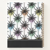 Patroon van de palmboom van de verfdaling | Jouw n Notitieboek (Achterkant)